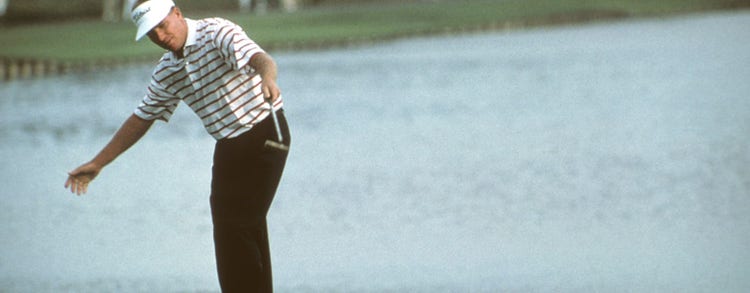 Steve Elkington won the 1991 PLAYERS Championship with one-shot lead