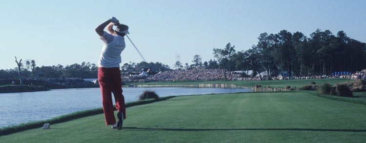 John Mahaffey wins THE PLAYERS Championship 1986 by one stroke over Larry Mize